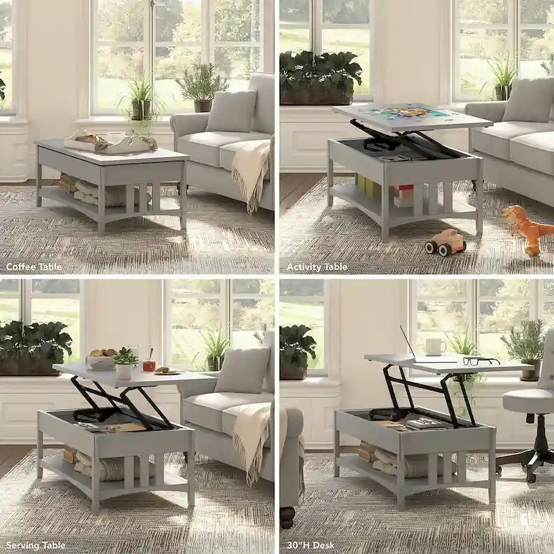 Salinas Lift Top Coffee Table Desk with Storage by Bush Furniture