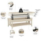 Salinas Lift Top Coffee Table Desk with Storage by Bush Furniture