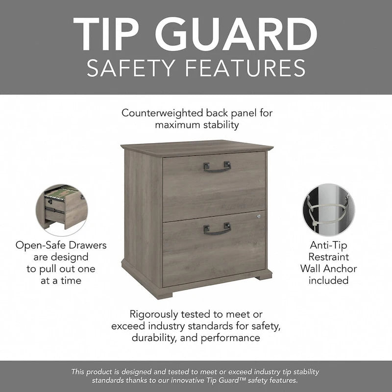 Homestead Farmhouse Lateral File Cabinet by Bush Furniture
