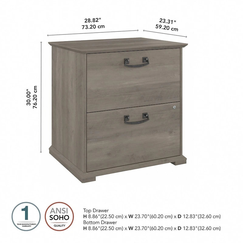 Homestead Farmhouse Lateral File Cabinet by Bush Furniture