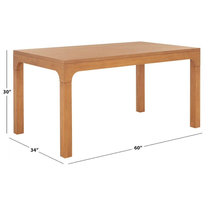 Rectangle Dining Table for 8 - Black/White/Natural - 60L x 34W x 30H