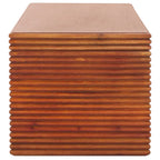 Natural Wood Coffee Table with Gold Legs - 41W x 18D x 16H