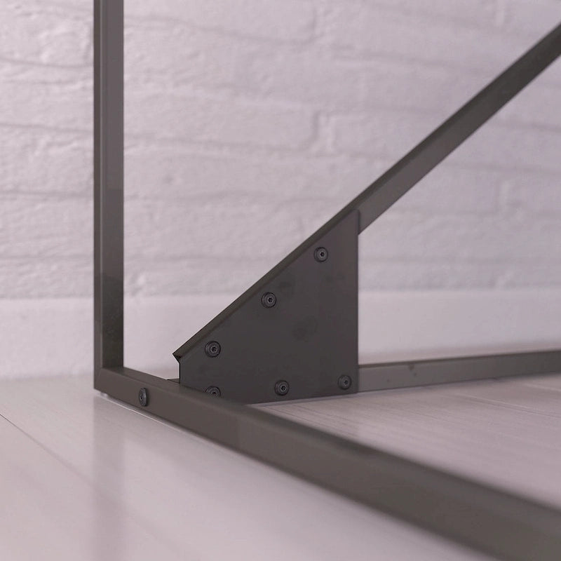 Bush Furniture Refinery 62W L Shaped Industrial Office Desk