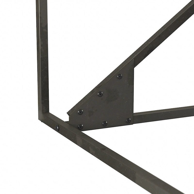 Bush Furniture Refinery 62W L Shaped Industrial Office Desk