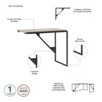 Bush Furniture Refinery 62W L Shaped Industrial Office Desk