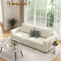 CO-Z 86.6 Upholstered Sofa Couch for Living Room 3-Seater Sofa