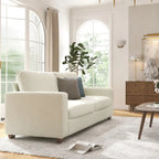 CO-Z 86.6 Upholstered Sofa Couch for Living Room 3-Seater Sofa