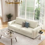CO-Z 86.6 Upholstered Sofa Couch for Living Room 3-Seater Sofa