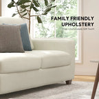 CO-Z 86.6 Upholstered Sofa Couch for Living Room 3-Seater Sofa