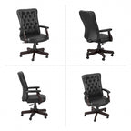 Salinas High Back Tufted Office Chair with Arms by Bush Furniture
