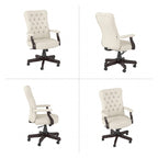 Salinas High Back Tufted Office Chair with Arms by Bush Furniture